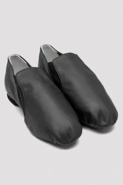 Ladies Leather Elasta Jazz Booties-Bloch Shop