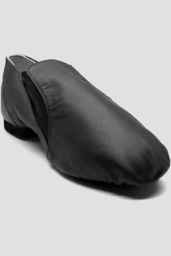 Ladies Leather Elasta Jazz Booties-Bloch Shop