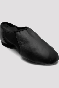 Ladies Neo-Flex Slip On Leather Jazz Shoes-Bloch Clearance