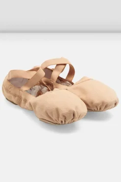 Ladies Pro Elastic Canvas Ballet Shoes-Bloch Online