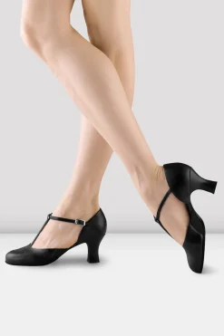 Ladies Split Flex Leather Character Shoes-Bloch Discount