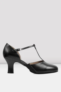 Ladies Split Flex Leather Character Shoes-Bloch Discount