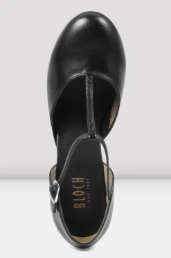Ladies Split Flex Leather Character Shoes-Bloch Discount
