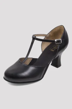Ladies Split Flex Leather Character Shoes-Bloch Discount