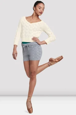 Ladies Viola 3/4 Sleeve Sweater-Bloch Hot